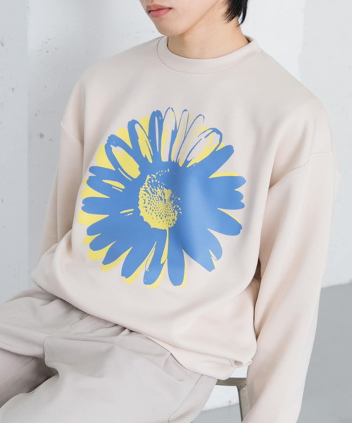 SENSE OF PLACE by URBAN RESEARCH（センスオブプレイスバイアーバンリサーチ）の「ポップアートダンボールポンチスウェット（スウェット・メンズ・ライトベージュ/チャコールグレー/グリーン・LARGE/MEDIUM）」の10枚目の写真