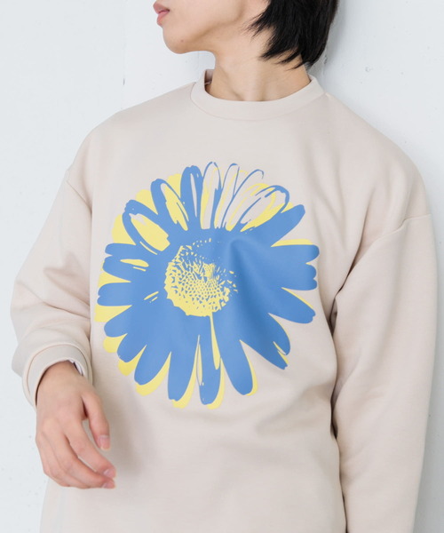 SENSE OF PLACE by URBAN RESEARCH（センスオブプレイスバイアーバンリサーチ）の「ポップアートダンボールポンチスウェット（スウェット・メンズ・ライトベージュ/チャコールグレー/グリーン・LARGE/MEDIUM）」の11枚目の写真