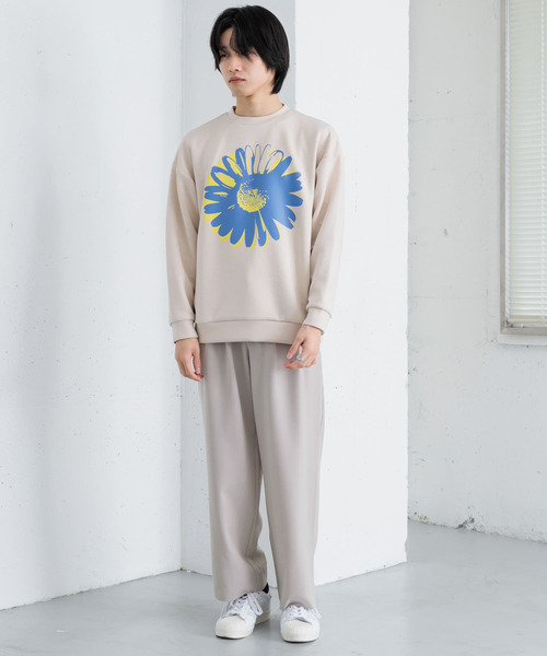 SENSE OF PLACE by URBAN RESEARCH（センスオブプレイスバイアーバンリサーチ）の「ポップアートダンボールポンチスウェット（スウェット・メンズ・ライトベージュ/チャコールグレー/グリーン・LARGE/MEDIUM）」の15枚目の写真