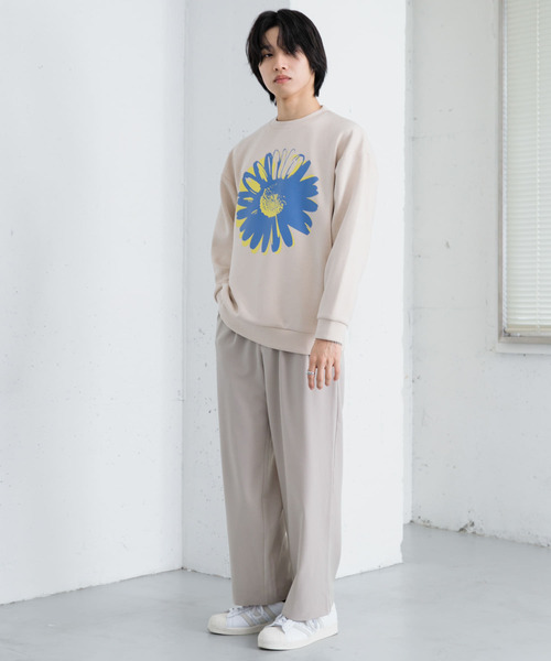 SENSE OF PLACE by URBAN RESEARCH（センスオブプレイスバイアーバンリサーチ）の「ポップアートダンボールポンチスウェット（スウェット・メンズ・ライトベージュ/チャコールグレー/グリーン・LARGE/MEDIUM）」の16枚目の写真