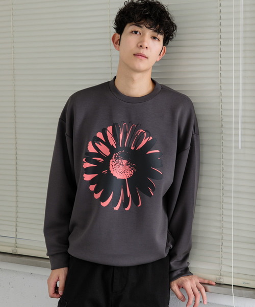 SENSE OF PLACE by URBAN RESEARCH（センスオブプレイスバイアーバンリサーチ）の「ポップアートダンボールポンチスウェット（スウェット・メンズ・ライトベージュ/チャコールグレー/グリーン・LARGE/MEDIUM）」の18枚目の写真