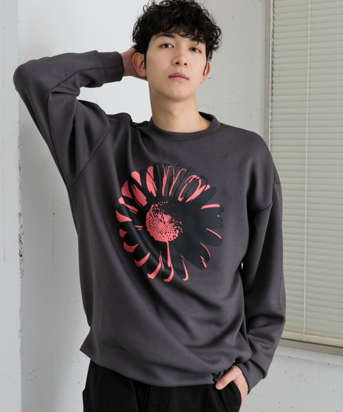 SENSE OF PLACE by URBAN RESEARCH（センスオブプレイスバイアーバンリサーチ）の「ポップアートダンボールポンチスウェット（スウェット・メンズ・ライトベージュ/チャコールグレー/グリーン・LARGE/MEDIUM）」の20枚目の写真