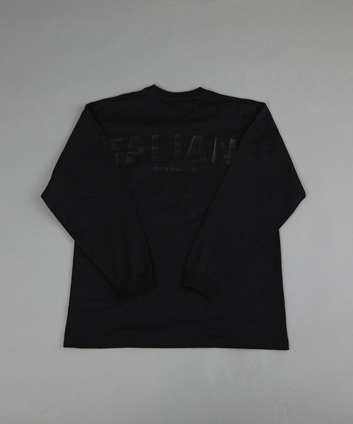 VIBGYOR(ヴィブジョー)の「ヘヴィウェイト天竺 ドルマンスリーブ 光沢プリント 長袖 クルーネック(Tシャツ/カットソー・メンズ・ホワイト/ベージュ/ブラック・MEDIUM/LARGE)」の20枚目の写真
