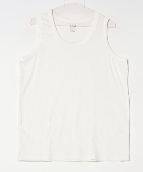 ムラサキスポーツ（ムラサキスポーツ）の「【ムラサキスポーツ限定】DEAR LAUREL/ディアローレル ワイドリブタンクトップ  Wide Rib Tank Top D24S2321（タンクトップ・メンズ・ホワイト/ブラック・L/M）」の22枚目の写真