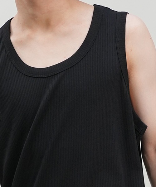 ムラサキスポーツ（ムラサキスポーツ）の「【ムラサキスポーツ限定】DEAR LAUREL/ディアローレル ワイドリブタンクトップ  Wide Rib Tank Top D24S2321（タンクトップ・メンズ・ホワイト/ブラック・L/M）」の21枚目の写真