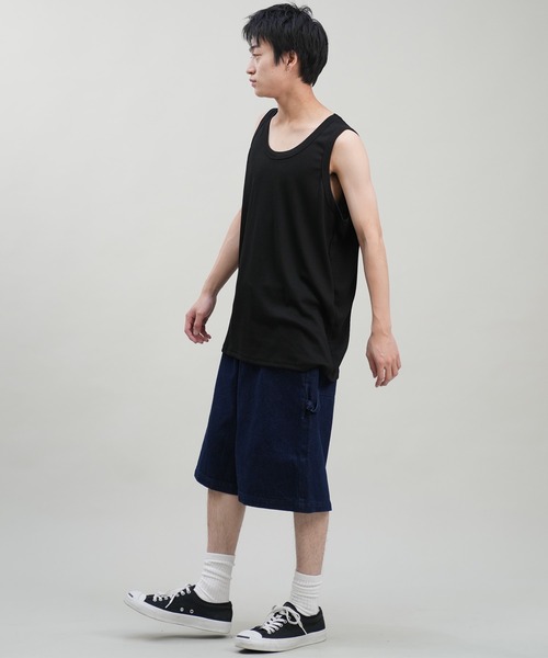ムラサキスポーツ（ムラサキスポーツ）の「【ムラサキスポーツ限定】DEAR LAUREL/ディアローレル ワイドリブタンクトップ  Wide Rib Tank Top D24S2321（タンクトップ・メンズ・ホワイト/ブラック・L/M）」の18枚目の写真