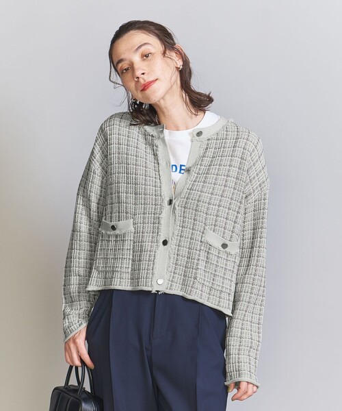 週末セール‼️超美品‼️【Oggi掲載】ユナイテッドアローズ　ツイード カーディガン 楽天市場】【SALE／80%OFF】ツイードニットカーディガン BEAUTY&YOUTH