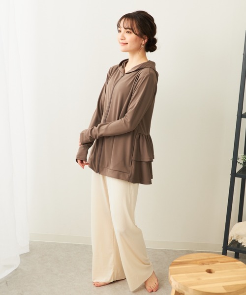 セール】レディース ティアードラッシュガード 水着 UVカット フリル