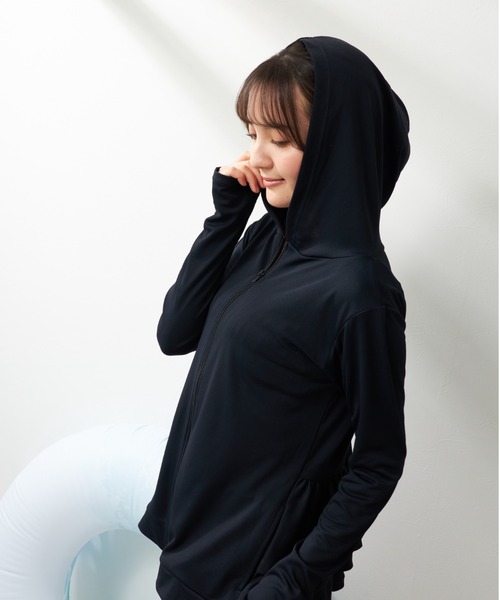 ◆美品◆yori COOL撥水ティアードブラウス 水際 ラッシュガード yori COOL撥水ティアードブラウス 2023SP 水際 ラッシュガード