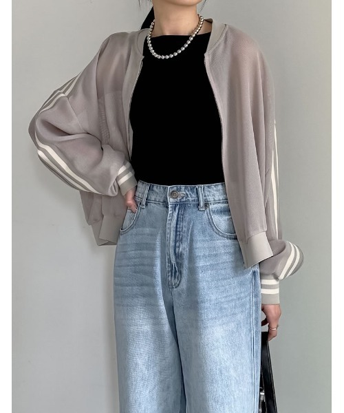 Re:EDIT（リエディ）の「[新色追加]ボートネックリブタンクトップ（タンクトップ・レディース・チャコールグレー/ブラック/ホワイト×ブラック/ホワイト/レッド・MEDIUM/LARGE）」の20枚目の写真