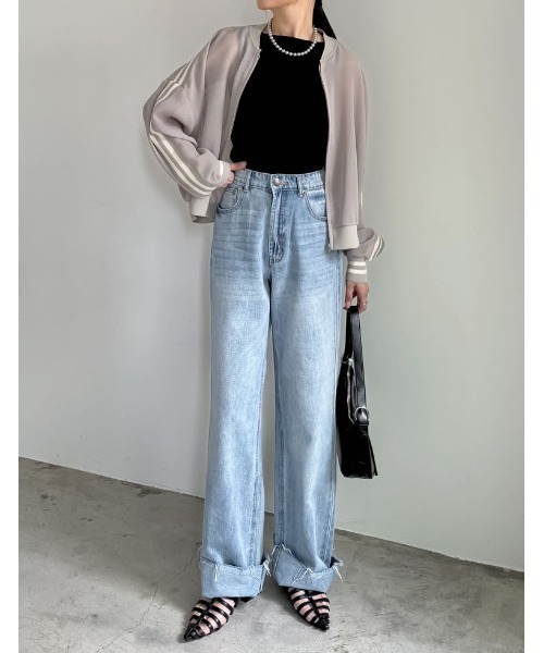 Re:EDIT（リエディ）の「[新色追加]ボートネックリブタンクトップ（タンクトップ・レディース・チャコールグレー/ブラック/ホワイト×ブラック/ホワイト/レッド・MEDIUM/LARGE）」の19枚目の写真