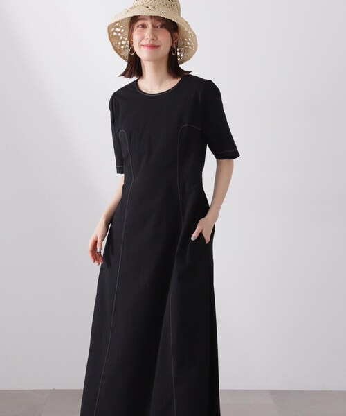 N.（N. Natural Beauty Basic）（エヌエヌナチュラルビューティーベーシック）の「【S Size Line】◆バックリボンコットンワンピース（ワンピース・レディース・ライトグリーン/オフホワイト/ブラック・SMALL/MEDIUM）」の13枚目の写真
