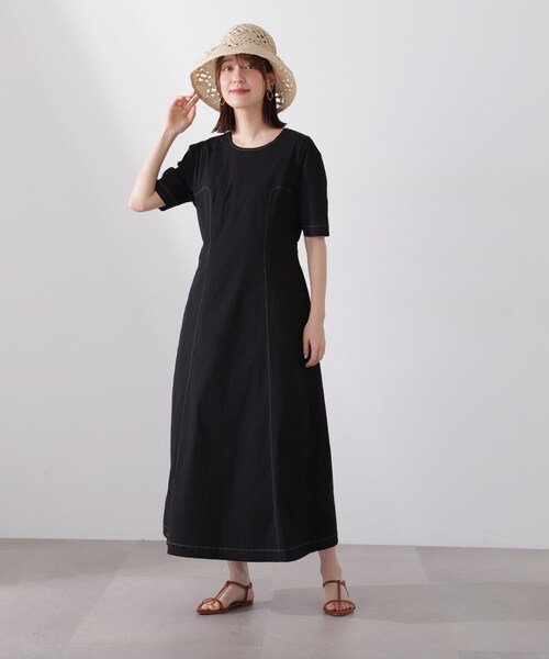 N.（N. Natural Beauty Basic）（エヌエヌナチュラルビューティーベーシック）の「【S Size Line】◆バックリボンコットンワンピース（ワンピース・レディース・ライトグリーン/オフホワイト/ブラック・SMALL/MEDIUM）」の17枚目の写真