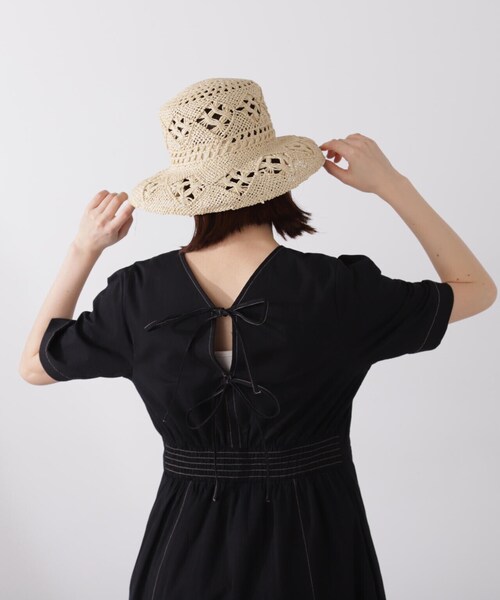 N.（N. Natural Beauty Basic）（エヌエヌナチュラルビューティーベーシック）の「【S Size Line】◆バックリボンコットンワンピース（ワンピース・レディース・ライトグリーン/オフホワイト/ブラック・SMALL/MEDIUM）」の21枚目の写真