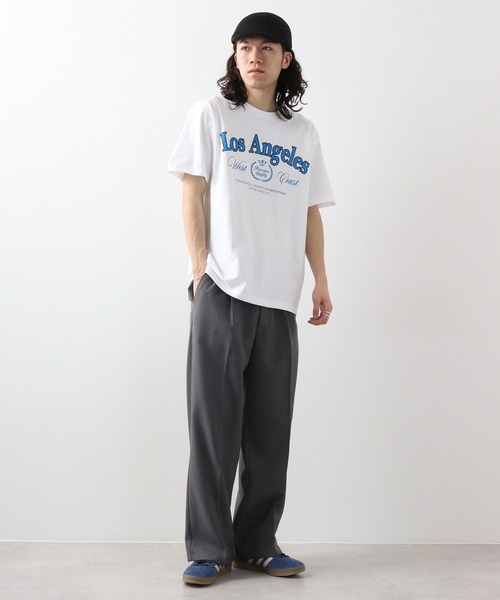 RGY（アールジーワイ）の「RGY LOS ANGELES プリントTシャツ（Tシャツ/カットソー・メンズ・オートミール/ネイビー/ホワイト・M/L）」の8枚目の写真
