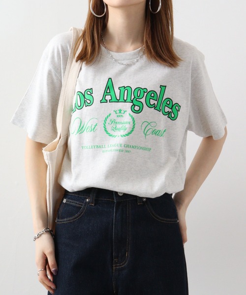 RGY（アールジーワイ）の「RGY LOS ANGELES プリントTシャツ（Tシャツ/カットソー・メンズ・オートミール/ネイビー/ホワイト・M/L）」の21枚目の写真