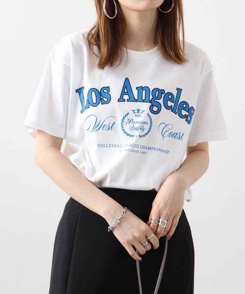RGY（アールジーワイ）の「RGY LOS ANGELES プリントTシャツ（Tシャツ/カットソー・メンズ・オートミール/ネイビー/ホワイト・M/L）」の16枚目の写真