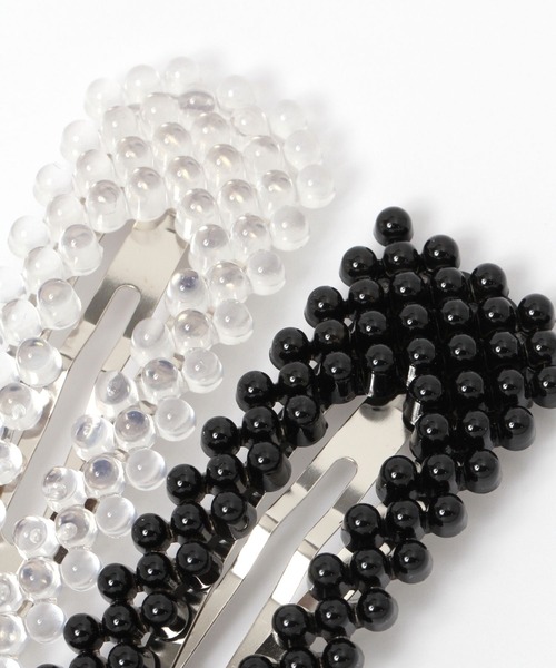 LOWRYS FARM（ローリーズファーム）の「ボール2Pパッチンピン 111666（ヘアピン・レディース・ブルー/その他/ベージュ・FREE）」の4枚目の写真