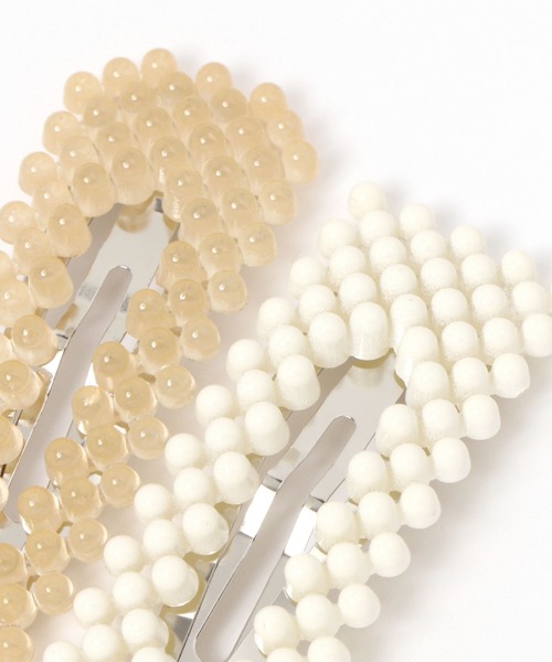 LOWRYS FARM（ローリーズファーム）の「ボール2Pパッチンピン 111666（ヘアピン・レディース・ブルー/その他/ベージュ・FREE）」の5枚目の写真