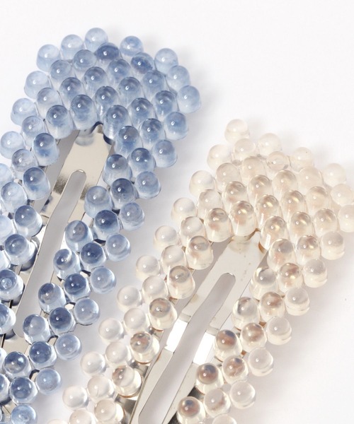 LOWRYS FARM（ローリーズファーム）の「ボール2Pパッチンピン 111666（ヘアピン・レディース・ブルー/その他/ベージュ・FREE）」の6枚目の写真