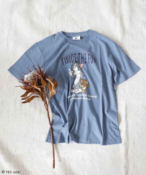 トムとジェリー Tシャツ(M) アパレル トムジェリ 公式】トムとジェリー アートトムジェリプリントTシャツ メンズ