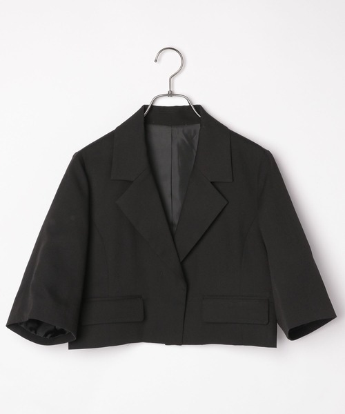 新品✩VIS✩ネイビー 半袖 テーラードジャケット Givenchyネイビー テーラード半袖ジャケット 8号S-M - メルカリ