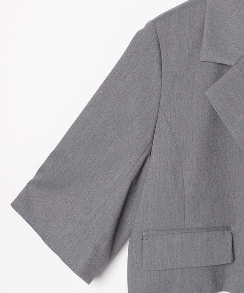 Heather（ヘザー）の「フラップショートジャケット（半袖） 111633