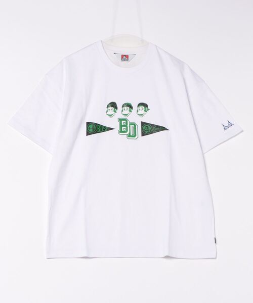 BEN DAVIS(ベンデイビス)の「《BEN DAVIS》プリントTシャツ/抗菌防臭 リサイクルコットン混(Tシャツ/カットソー・メンズ・ホワイト/ブラック/ピンク/イエロー・MEDIUM/LARGE/X-LARGE/SMALL)」の2枚目の写真