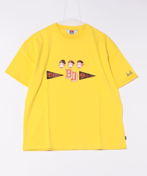 BEN DAVIS(ベンデイビス)の「《BEN DAVIS》プリントTシャツ/抗菌防臭 リサイクルコットン混(Tシャツ/カットソー・メンズ・ホワイト/ブラック/ピンク/イエロー・MEDIUM/LARGE/X-LARGE/SMALL)」の4枚目の写真
