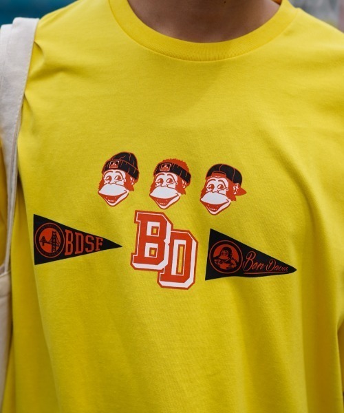 BEN DAVIS(ベンデイビス)の「《BEN DAVIS》プリントTシャツ/抗菌防臭 リサイクルコットン混(Tシャツ/カットソー・メンズ・ホワイト/ブラック/ピンク/イエロー・MEDIUM/LARGE/X-LARGE/SMALL)」の12枚目の写真