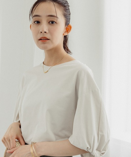 セール】快適袖ねじりプルオーバー/987164（Tシャツ/カットソー
