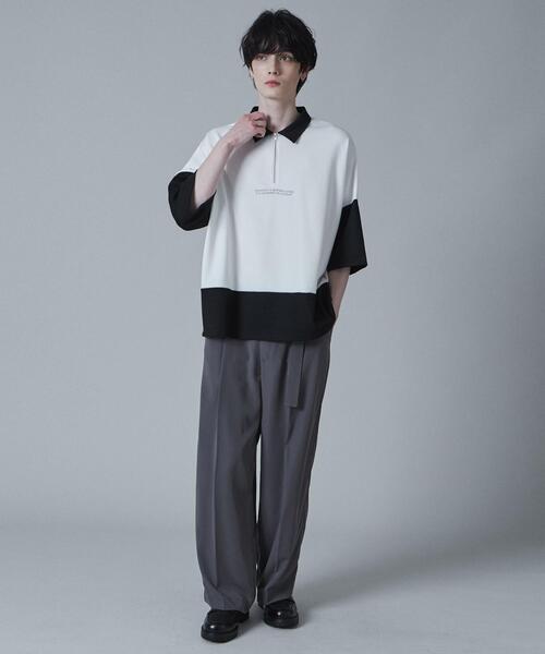 LUCY（ルーシー）の「LUCY/ドルマンポンチハーフジップT（Tシャツ/カットソー・メンズ・ブルー/ブラック/ダークグレー・MEDIUM/LARGE）」の4枚目の写真