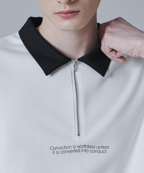 LUCY（ルーシー）の「LUCY/ドルマンポンチハーフジップT（Tシャツ/カットソー・メンズ・ブルー/ブラック/ダークグレー・MEDIUM/LARGE）」の6枚目の写真