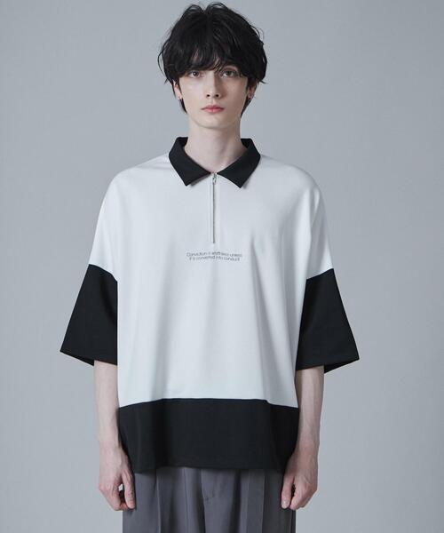 LUCY（ルーシー）の「LUCY/ドルマンポンチハーフジップT（Tシャツ/カットソー・メンズ・ブルー/ブラック/ダークグレー・MEDIUM/LARGE）」の14枚目の写真