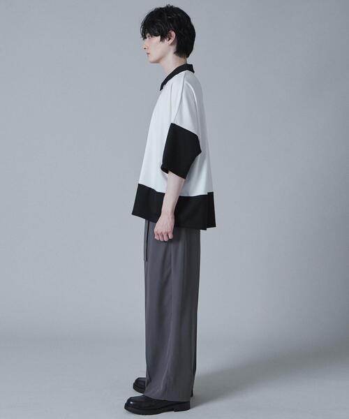 LUCY（ルーシー）の「LUCY/ドルマンポンチハーフジップT（Tシャツ/カットソー・メンズ・ブルー/ブラック/ダークグレー・MEDIUM/LARGE）」の16枚目の写真