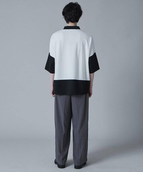 LUCY（ルーシー）の「LUCY/ドルマンポンチハーフジップT（Tシャツ/カットソー・メンズ・ブルー/ブラック/ダークグレー・MEDIUM/LARGE）」の17枚目の写真