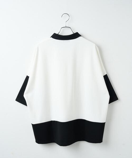 LUCY（ルーシー）の「LUCY/ドルマンポンチハーフジップT（Tシャツ/カットソー・メンズ・ブルー/ブラック/ダークグレー・MEDIUM/LARGE）」の20枚目の写真