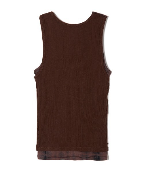トップス Off Strap Layered Tank Top perverze Off Strap Layered Tank Top perverze