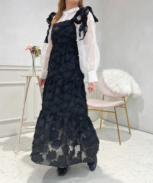 SinceThenフリル&リボン春色キャミワンピース ロング 楽天市場】【55%OFF 4,500→1,990円】ワンピース フリル