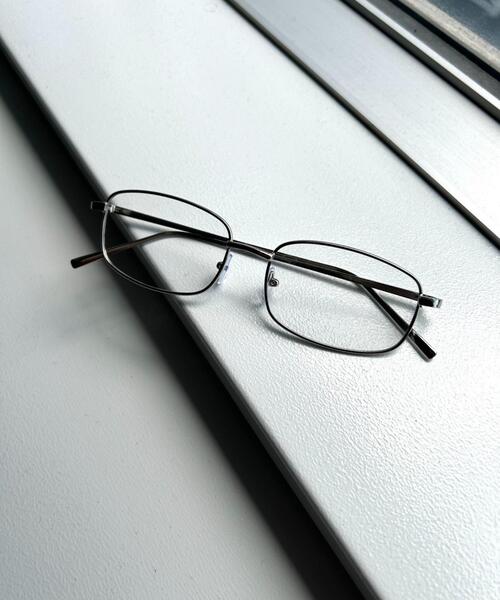 WEGO(ウィゴー)の「WEGO/メタルフレームクリアアイウェア(メガネ・メンズ・シルバー/ブラック・FREE)」の1枚目の写真