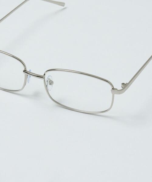 WEGO(ウィゴー)の「WEGO/メタルフレームクリアアイウェア(メガネ・メンズ・シルバー/ブラック・FREE)」の4枚目の写真