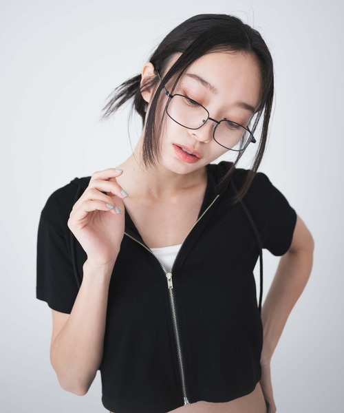 WEGO(ウィゴー)の「WEGO/メタルフレームクリアアイウェア(メガネ・メンズ・シルバー/ブラック・FREE)」の2枚目の写真