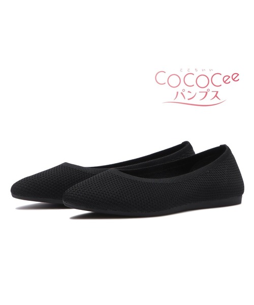 ABC-MART(エービーシーマート)の「ABC SELECT エービーシーセレクト COCOCEE(心地いい) ニットパンプス W5042 BLACK(パンプス・レディース・ブラック・SMALL/MEDIUM/LARGE/X-LARGE)」の3枚目の写真