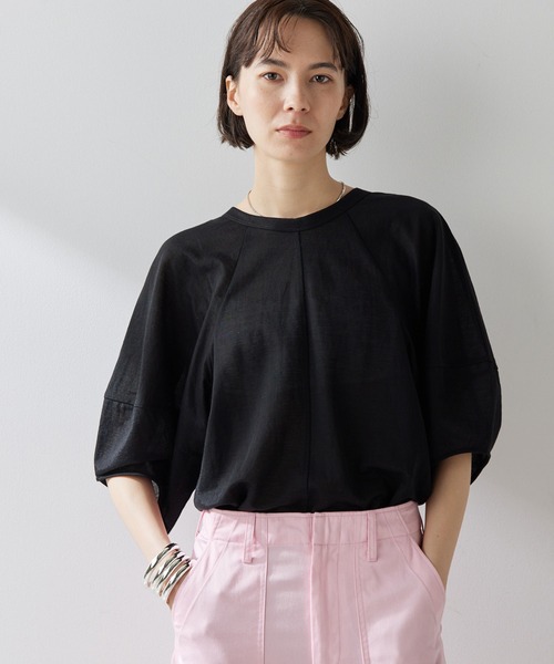 THE PAUSE(ザ ポーズ)の「【THE PAUSE】シアーパフスリーブプルオーバー(Tシャツ/カットソー・レディース・ブラック/ホワイト・FREE)」の21枚目の写真