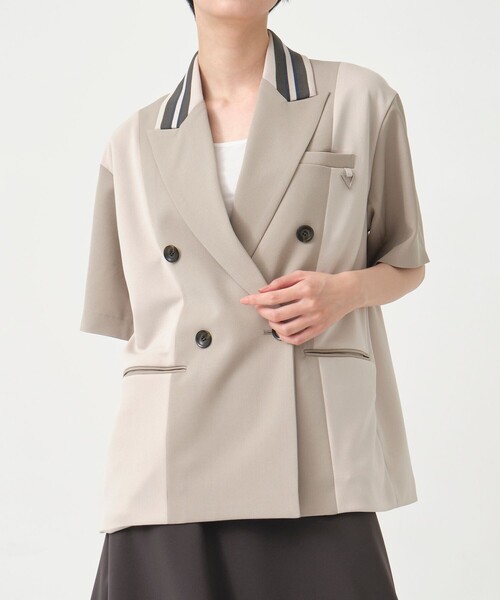 レディース A+TOKYO 定価28,600円ハーフスリーブジャケット
