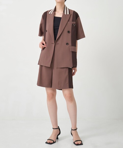 レディース A+TOKYO 定価28,600円ハーフスリーブジャケット