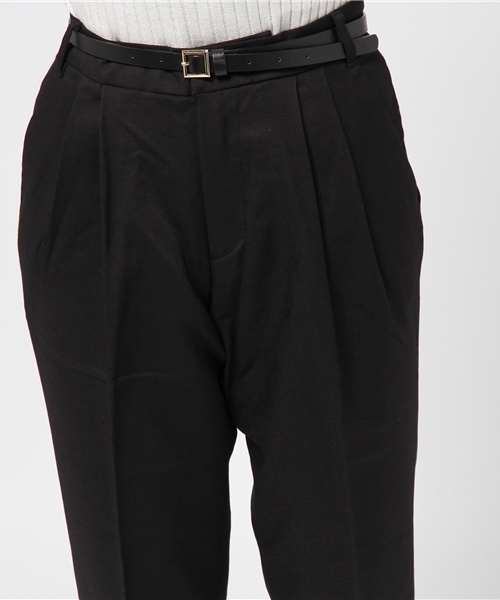 earth music&ecology(アースミュージックアンドエコロジー)の「【ベルト付き】テーパードパンツ(その他パンツ・レディース・グレー/ブラック/ベージュ/ネイビー・SMALL/MEDIUM)」の8枚目の写真