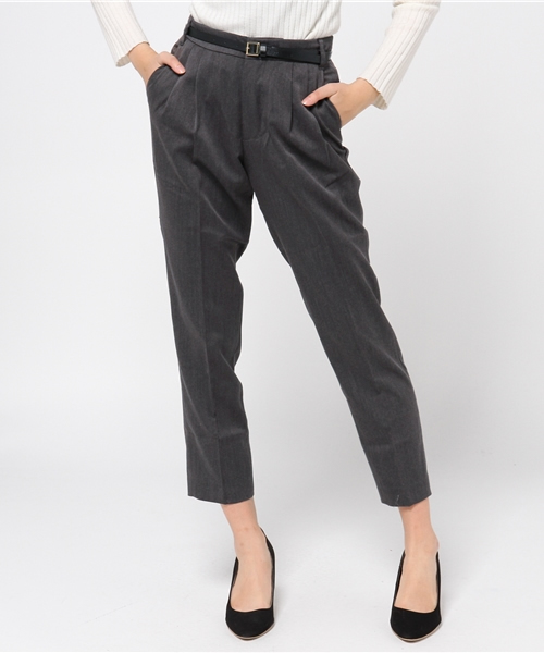 earth music&ecology(アースミュージックアンドエコロジー)の「【ベルト付き】テーパードパンツ(その他パンツ・レディース・グレー/ブラック/ベージュ/ネイビー・SMALL/MEDIUM)」の17枚目の写真