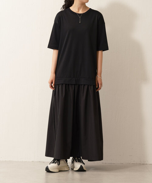 値下げ　ビアズリー ドロストＴワンピース BEARDSLEY（ビアズリー）の「ドロストTワンピース（ワンピース