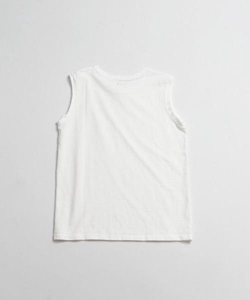 ARCH & LINE(アーチアンドライン)の「《環境配慮素材》G/D COTTON TANK TOP USAコットン(タンクトップ・レディース・チャコールグレー/オリーブ/ラベンダー/ホワイト・3/1/2)」の5枚目の写真